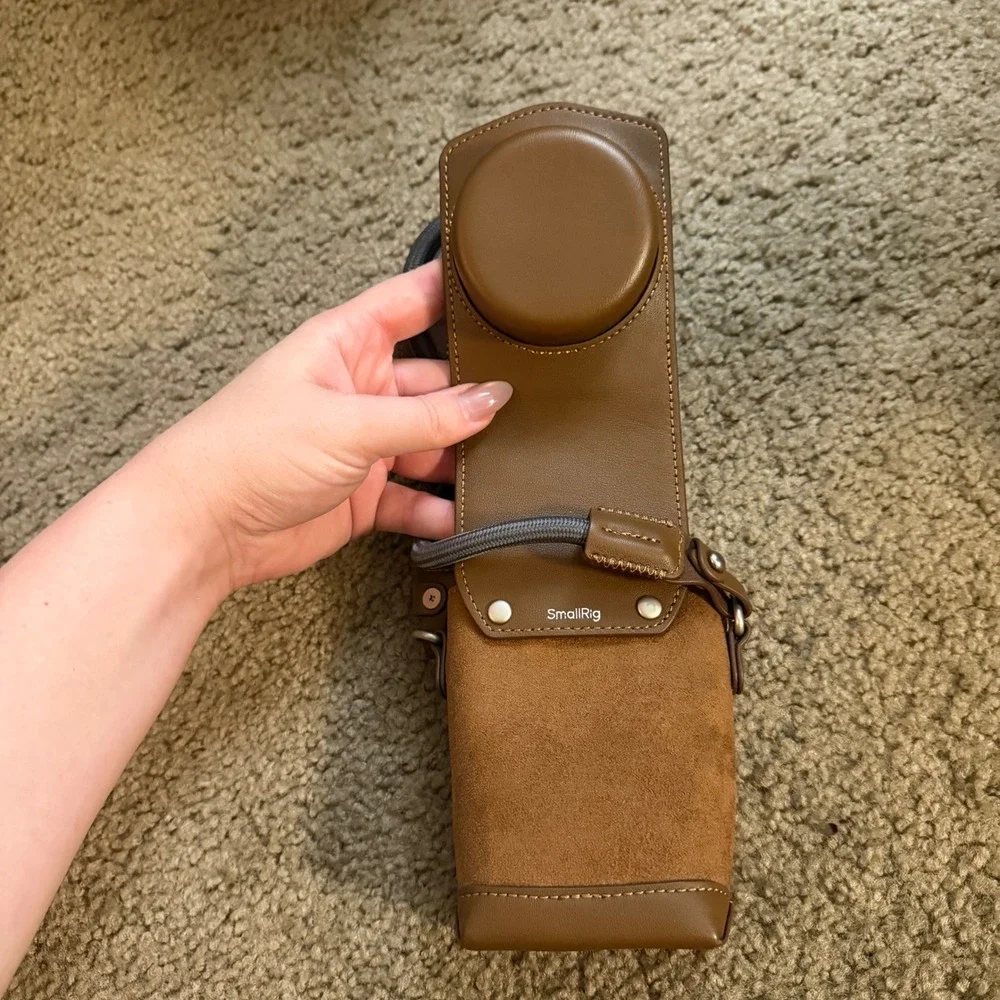 SmallRig Brown Leather Camera Case for Fujifilm X100V with Rope Neck Strap